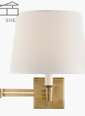 VC1:1Evans全铜美式简约复古别墅客厅卧室书房摇臂壁灯设计师款灯