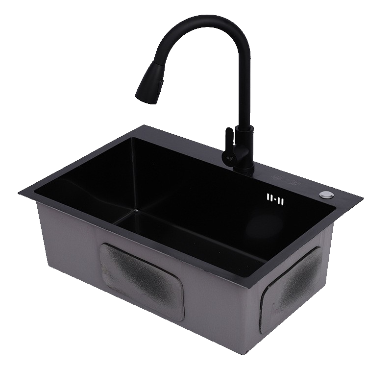 65x40 65x45 50x40不锈钢单槽厨房家用加厚双槽洗菜盆台上水槽