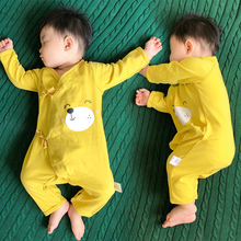 蓓莱乐新生儿和尚服女婴儿童连体衣服初生纯棉男宝宝春秋冬装 睡衣