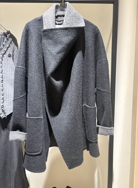 国内专柜正品石茜女装 羊毛羊绒通勤大衣X1GAF410B437