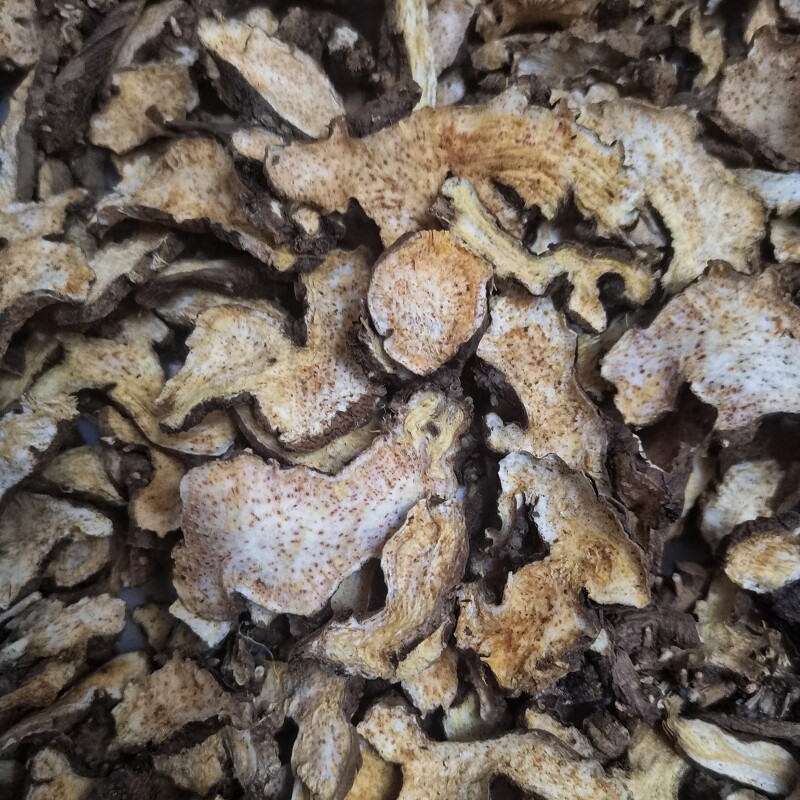 正品朱砂点北苍术中药材天然无硫野生苍术片麸炒赤术食用枪头菜