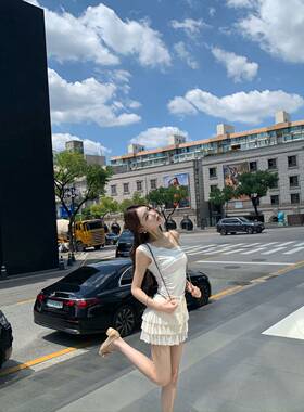 韩国小众品牌DAYNEE【马卡龙蛋糕】李娜炅haruna系带蛋糕裙裤