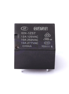 原装正品 继电器HF3FF-024-1ZST一组转换5脚10ABOM表