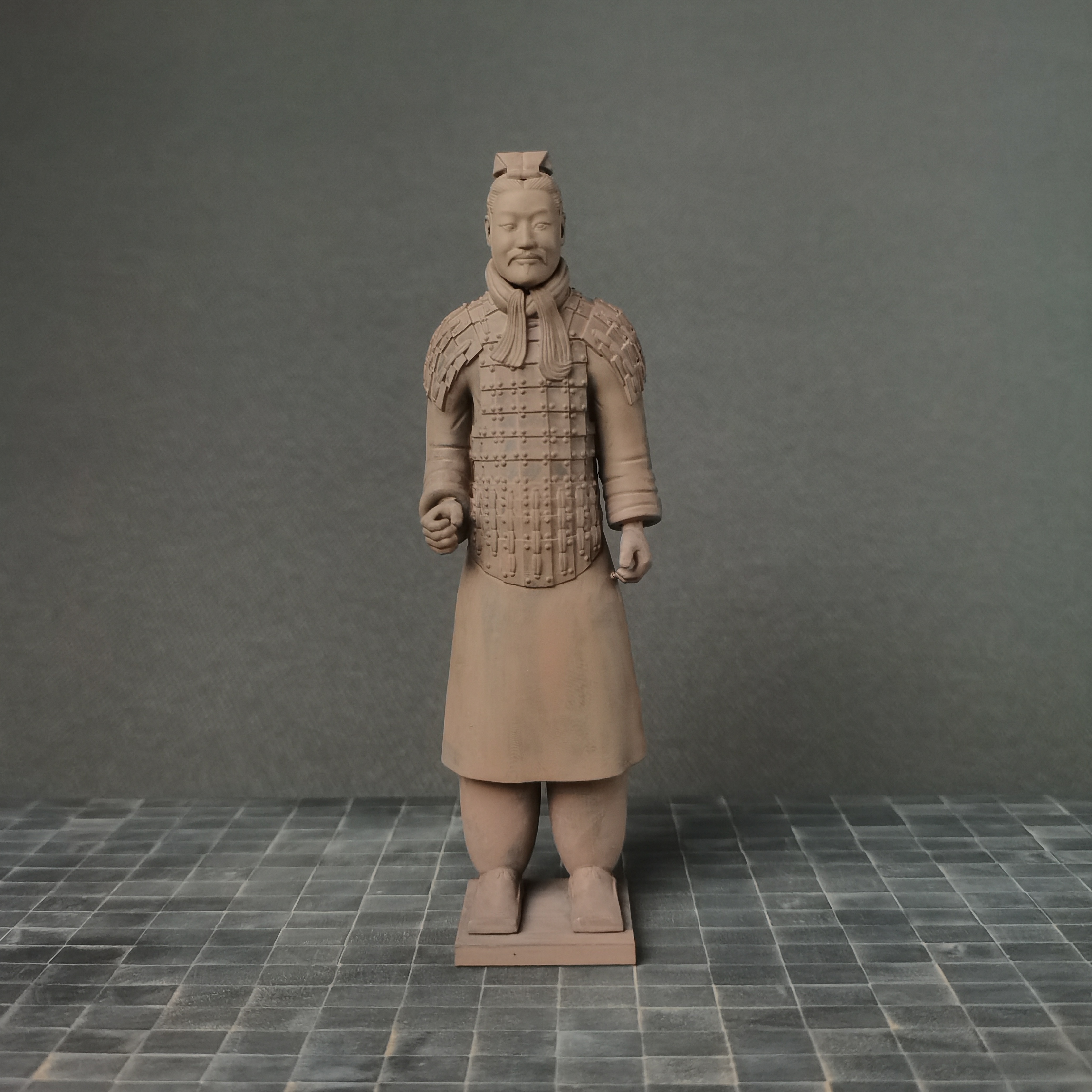 中级铠甲军吏俑 大秦帝国手办 秦始皇兵马俑摆件兵人模型西安文创