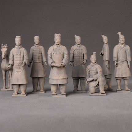 兵马俑摆件 3D打印模型将军俑手办 秦俑工艺品西安旅游文创纪念品