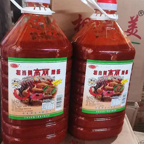 高丽辣酱8斤/桶相当美蒜蓉辣酱烧烤酱烤肉酱炸串酱烤冷面酱包邮