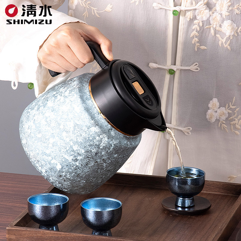 清水纯钛焖茶壶办公室泡茶专用焖泡水壶家用茶水分离显温保温暖壶