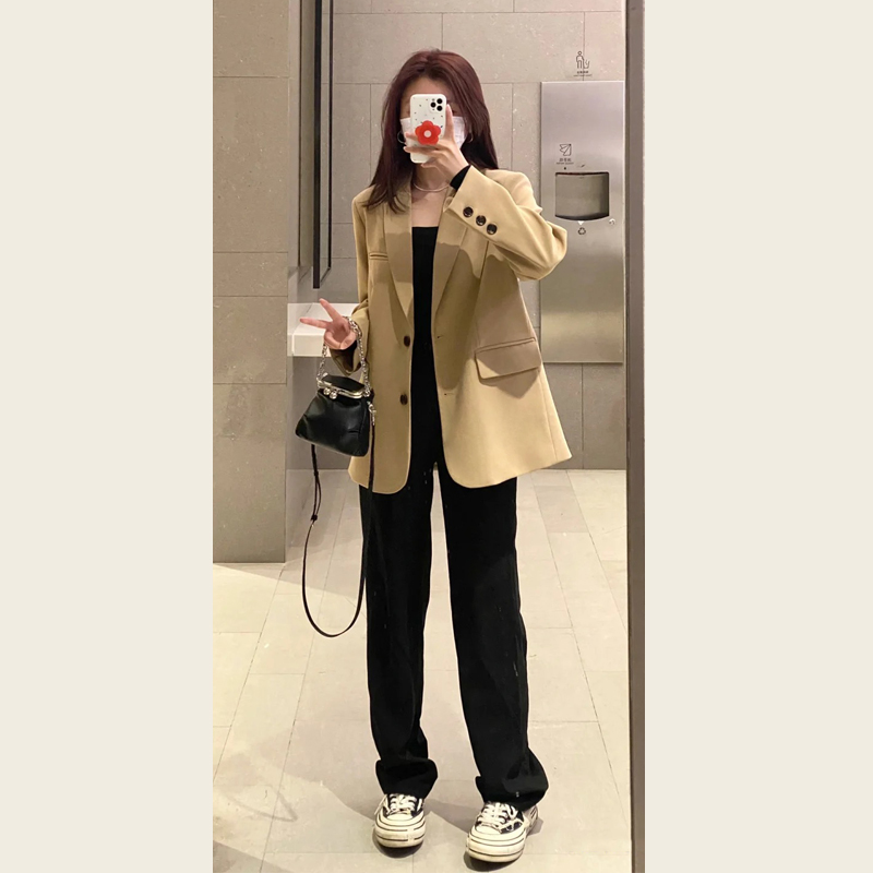 高级感高品质休闲西装外套女