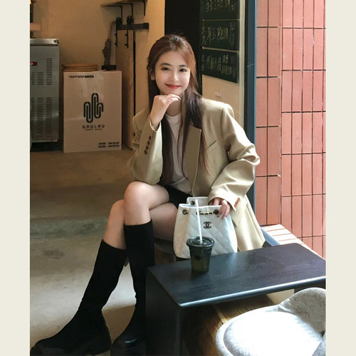 宽松休闲小个子廓形西装外套