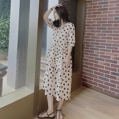芷澈服饰波点连衣裙女夏季新款