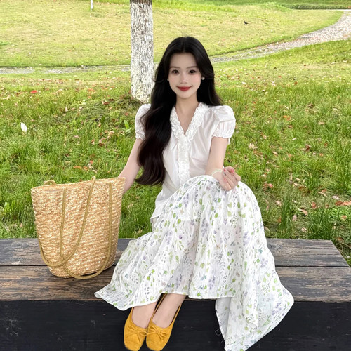 甜美温柔风时尚两件套