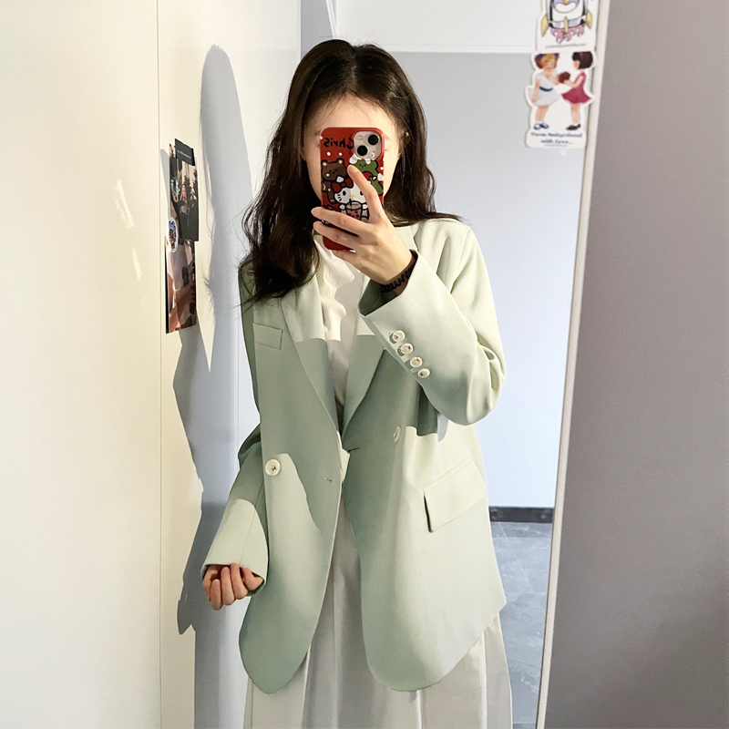 高级感小个子休闲西装外套女