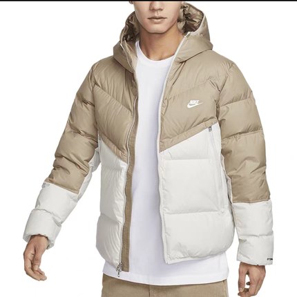 耐克男子运动休闲保暖连帽短款羽绒夹克外套DV1132-247-010