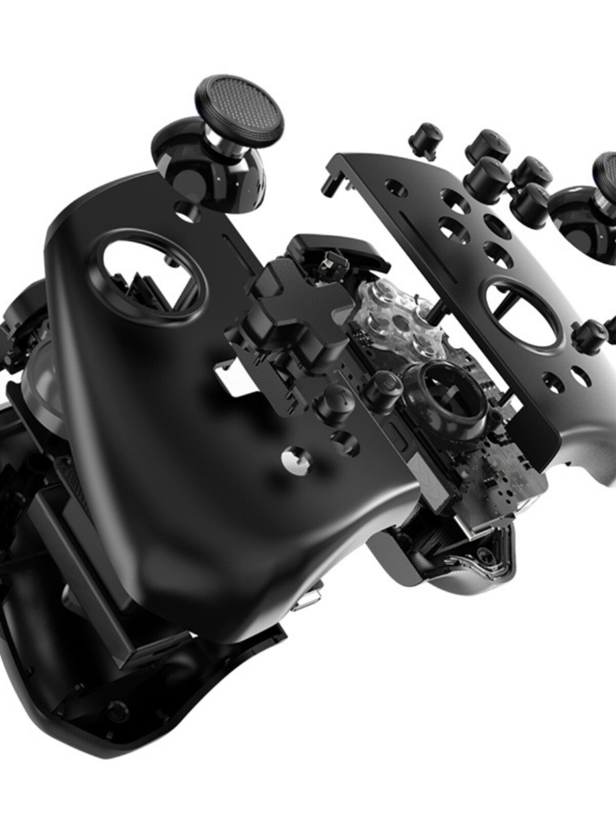 RGB 컬러 조명 스위치 블루투스 핸들 6축 체성 감각 연속 뒤로 버튼 깨우기 스위치 OLED 무선 핸들