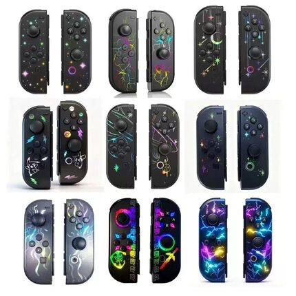 新款RGB灯炫光款Switch一代游戏手柄无线体感震动蓝牙左右小手柄