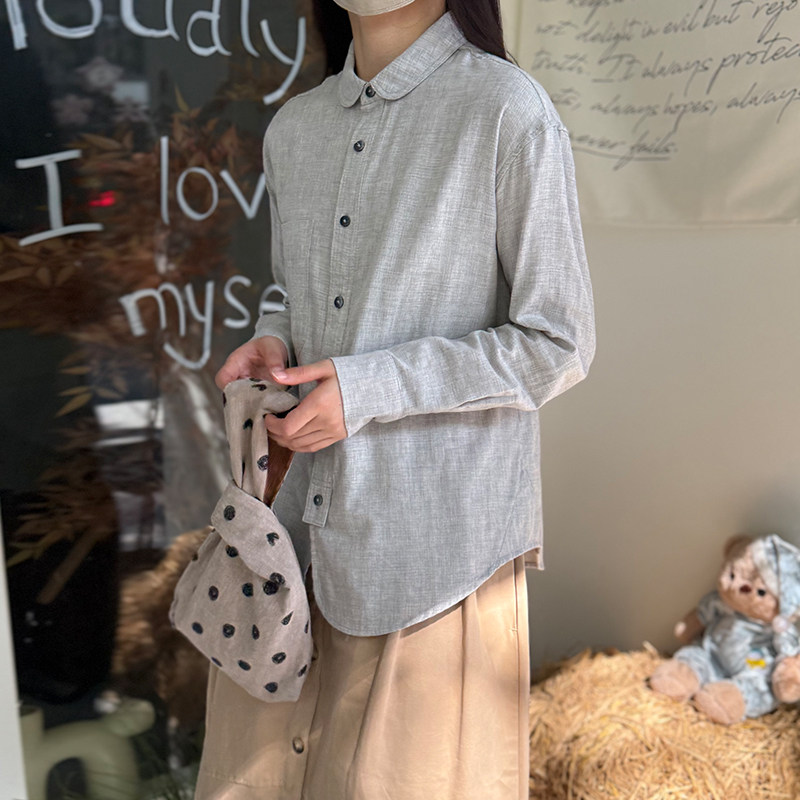 麻趣秋季新款设计师款100%棉长袖衬衫亲肤透气全棉衬衣上衣,女装/女士精品,衬衫,淘宝优惠券,粉丝福利购,淘宝优惠卷