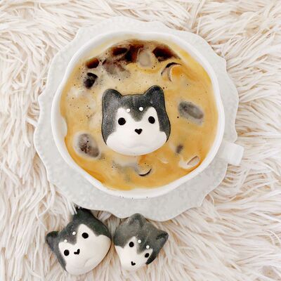 心田手工狗狗二哈糖咖啡