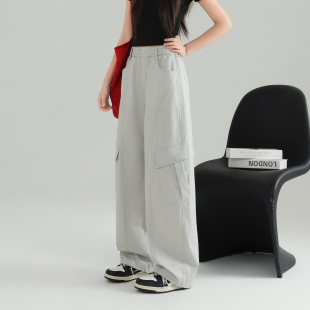 女童春款工装裤骄骄虎2026新款初中生女大童休闲青少年长裤子9043