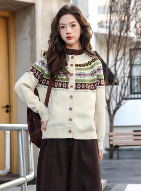 女童毛衣2025冬季新款初中生高中生费尔岛洋气打底衫内搭上衣5863