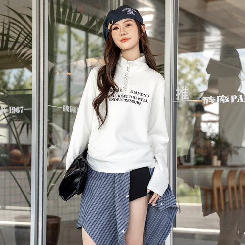 骄骄虎女大童秋季立领POLO衫