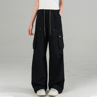 女大童裤子骄骄虎2025春季新款初中生工装裤青少年休闲裤长裤7047