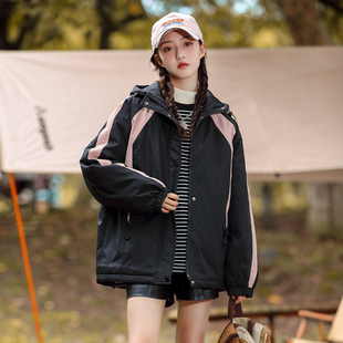 骄骄虎女童休闲外套2024秋冬款 青少年初中生中大童夹棉加厚5398