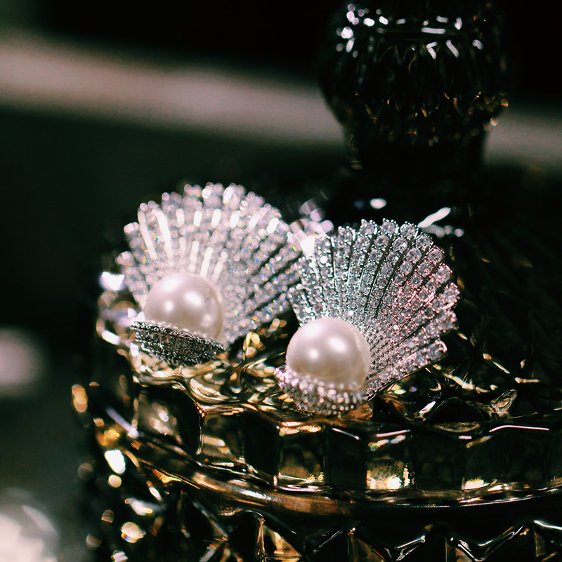 法式复古宫廷风珍珠耳环