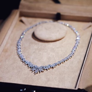 新娘晚礼服主婚纱配饰套装名媛晚宴结婚项链女高级感设计小众轻奢