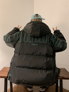 23/冬 90%白鸭绒高品质连帽羽绒服潮流大码外套2319-P300图片