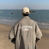 2021春季新款格子外套潮流韩版夹克男帅气衣服上衣A171-J216，男装夹克，电商A171