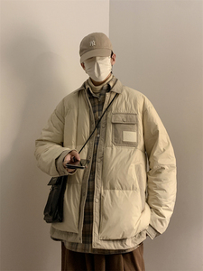23/冬 90%白鸭绒高品质衬衫领羽绒服潮流大码外套2310-P245图片