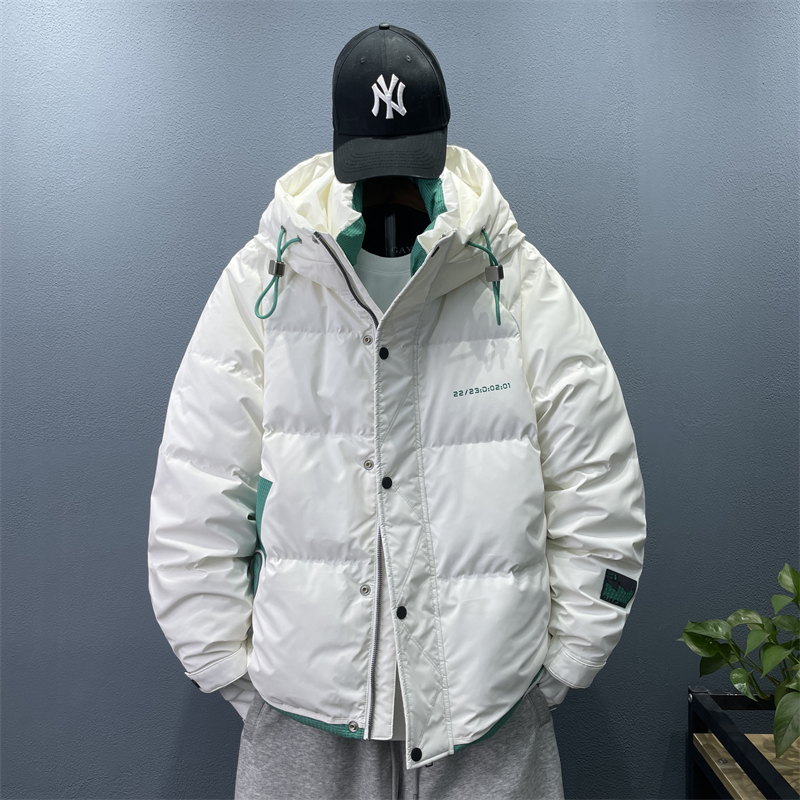 23/冬90%白鸭绒高品质连帽羽绒服潮流大码外套2207-P300，男装羽绒服，电商A171