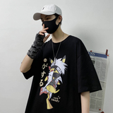 2021夏装新款时尚卡通印花男士短袖T恤宽松休闲T恤衫A23，男装T恤，电商A171