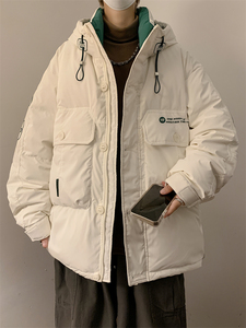 23/冬 90%白鸭绒高品质连帽羽绒服潮流大码外套2319-P300图片