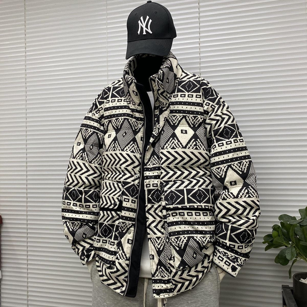 23/冬90%白鸭绒高品质立领羽绒服潮流大码外套23819-P290,男装羽绒服,电商A171