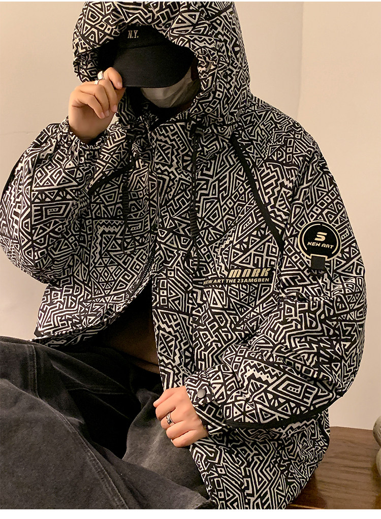 23/冬90%白鸭绒高品质连帽羽绒服工装外套2321-P310,男装羽绒服,电商A171