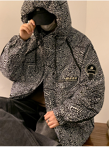 23/冬 90%白鸭绒高品质连帽羽绒服工装外套2321-P310图片