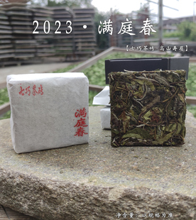 2023鼎贝满庭春寿眉【七巧茶砖系列】轻压