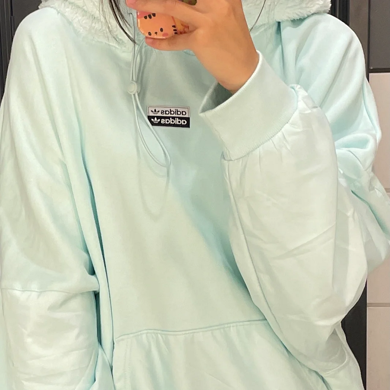 阿迪达斯女子连帽运动休闲卫衣