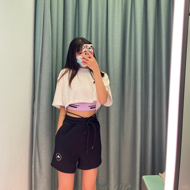 阿迪达斯女子运动休闲纯棉短裤