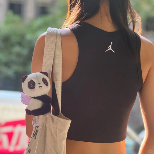 耐克女子无袖针织短款运动背心