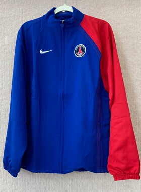 专柜正品/耐克 Paris Saint-Germain 男子足球风运动休闲夹克外套