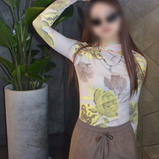 CROPPED Stella TEE 女印花运动休闲修身 专柜正品 长袖 阿迪达斯