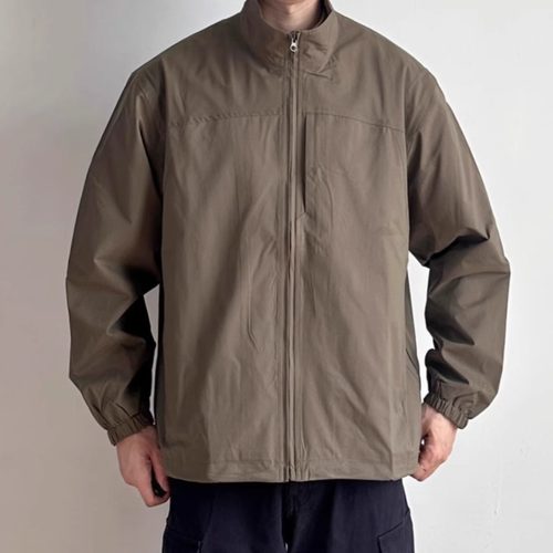 WHICHONE 日系复古机能风立领夹克男宽松休闲百搭工装冲锋衣外套