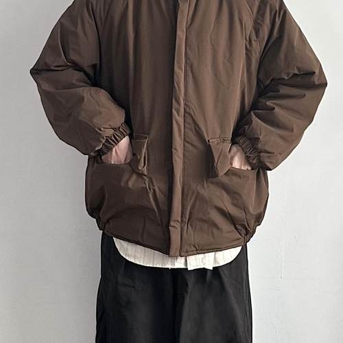 WHICHONE日系美拉德大口袋棉衣