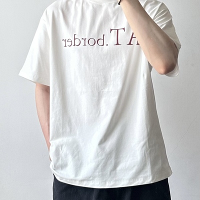 WHICHONE夏季重磅字母印花T恤