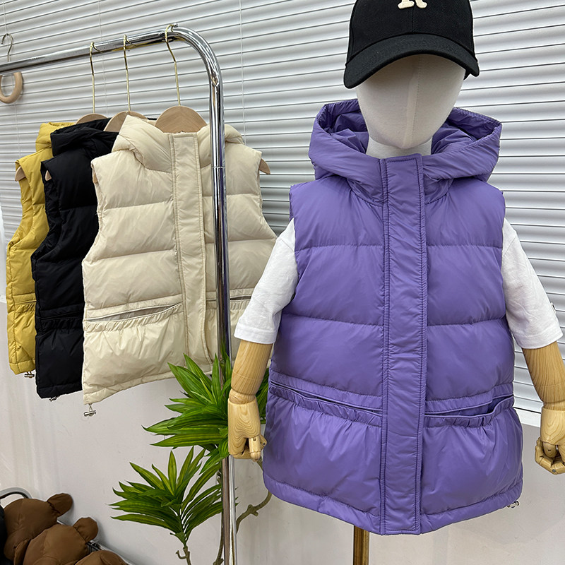 带帽儿童外穿羽绒马甲白鸭绒男女童装外套,童装/婴儿装/亲子装,羽绒马甲,淘宝优惠券,粉丝福利购,淘宝优惠卷