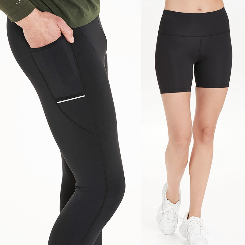 男女越野跑速干紧身五分裤七分裤