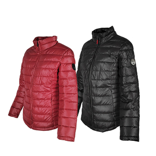 法国户外加厚保暖女款跑步羽绒棉衣男款防风徒步登山带帽运动夹克