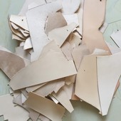 称斤碎皮牛皮革DIY练手碎皮料真皮边角料瑕疵库存部分植鞣皮 包邮